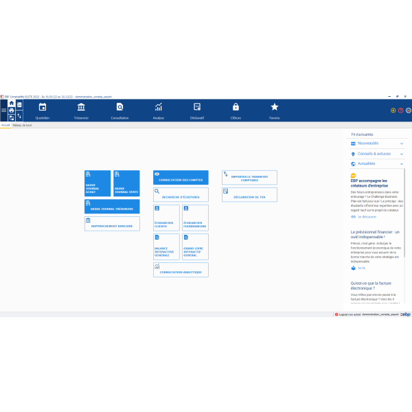 EBP Compta EXPERT 2022 - 3 Postes - Compatible uniquement à partir de Windows 10