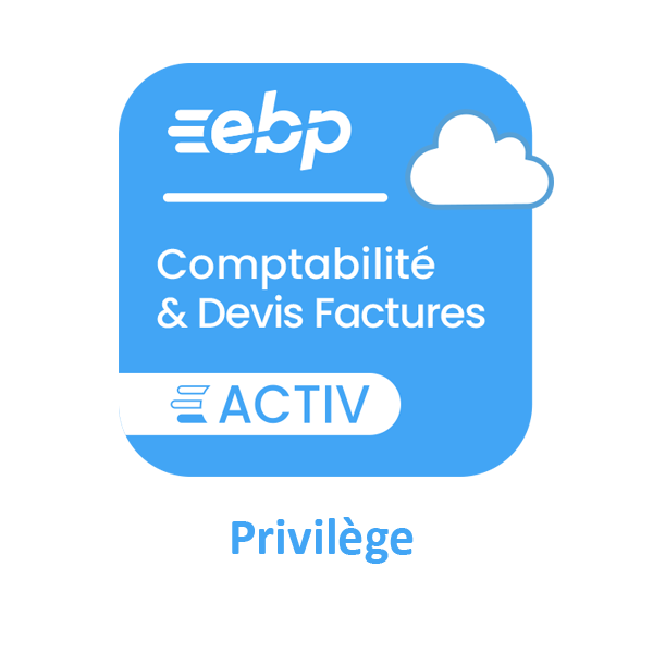EBP Compta et Devis factures Activ 2025 - Abonnement annuel en saas cloud Privilège